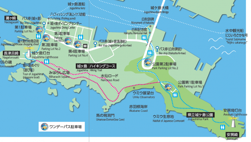 城ヶ島公園マップ